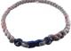 MLB 3 Rope Tornado Titanium Necklace  Atlanta Braves (Grey)