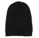 Moncler Black Waffle Knit Oversized Hat 1