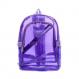 Neon Purple Transparent Youth Backpack