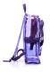 Neon Purple Transparent Youth Backpack 1