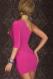 One Arm Mini Club Dress in Pink 3