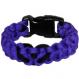 Heart Paracord Survival Rescue Bracelet (Purple)