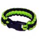 Paracord Survival Rescue Bracelet (Neon Green Black)
