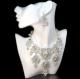 Rhinestone Skull Necklace & Earrings Set 3
