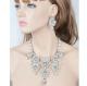 Rhinestone Skull Necklace & Earrings Set 4