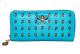 Teal Skull Studded Wallet