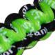 Paracord Style Titanium Bracelet - Neon Green/Black 2