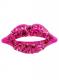 Tr3sweet Rhinestone Lip Earrings 2