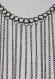 Super Long Fringe Necklace in Gunmetal 1