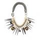 Trendy Premium 2 Spider Jewel & Spike Necklace 1