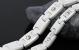 White Ceramic Magnetic Health Bracelet  w/CZ Stones 2