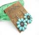 Lucky Brand Turquoise Flower Earrings