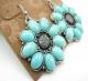 Lucky Brand Turquoise Flower Earrings 1