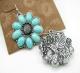 Lucky Brand Turquoise Flower Earrings 2