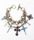 Lucky Brand Colorful Multi Fringe Cross Bracelet