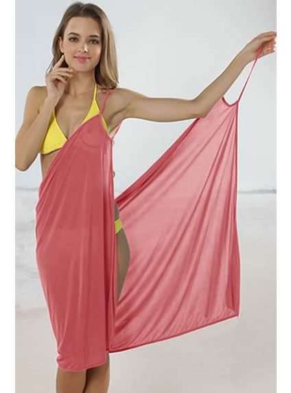 pink cover up dress