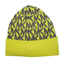 MICHAEL Michael Kors Lemon 'MK' Beanie Hat