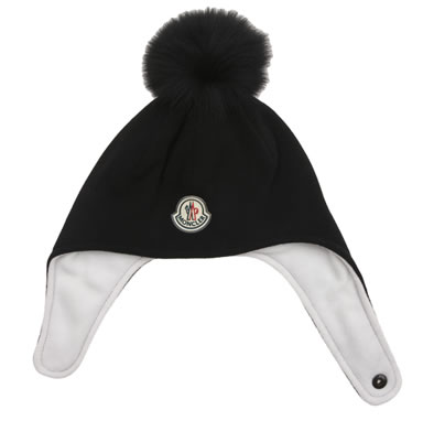 Moncler Fleece Hat with Fox Fur