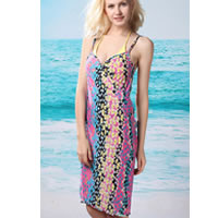 Floral Open Back Cover up Beach Dress