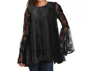 Bell Sleeve Lace Top