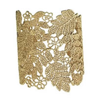 Trendy Wide Gold Bracelet