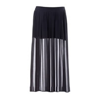 Half Sheer Chiffon Skirt