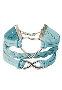 Heart & Infinity Braided Bracelet