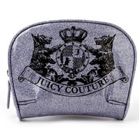 Juicy Couture Glitter Round Cosmetic Case