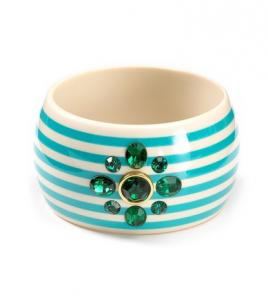 Juicy Couture Large Striped Bangle