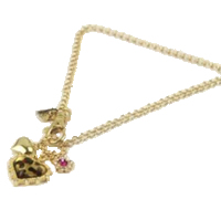 Leopard Heart Flower Necklace