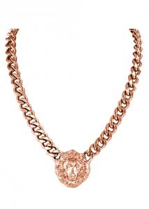Lion Head Copper Pendant Necklace
