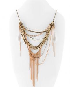 Lucky Brand Bonnie & Clyde Chain Link Necklace