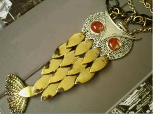 Long Owl Necklace