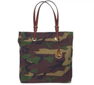 camouflage michael kors tote