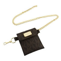 Michael Kors Delancy Belt Chain Bag in Brown