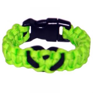 Heart Paracord Survival Rescue Bracelet<br /> (Neon Green)