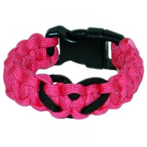 Heart Paracord Survival Rescue Bracelet<br /> (Neon Pink)