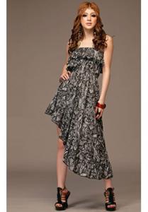 QUBE High-Low Tube Maxi Dress