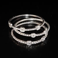 Rhinestone Bangle Set