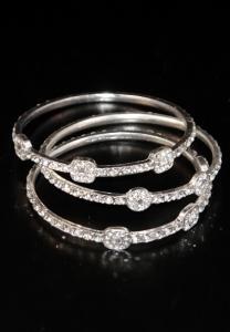 Rhinestone Bangle Set
