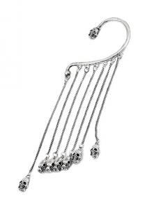 Hanging Skull Ear Cuff