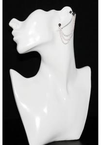 Stud Earring with Ear Cuff