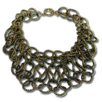 Trendy Gold Statement Necklace