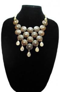 Wooden Boho Bib Necklace