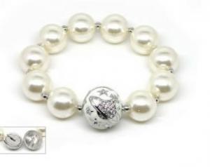 Giant White Bead Bracelet