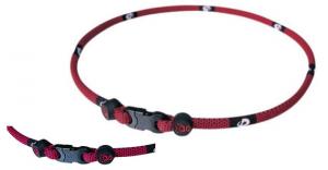Phiten Japanese RAKUWA Titanium Necklace X30  <br />   Classic (Red Checkered)