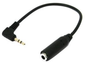 2.5mm to 3.5mm headphone adapter