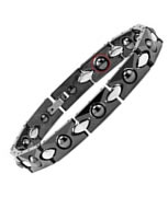 Black Ceramic Magnetic Health Bar Bracelet
