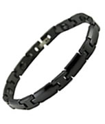 Black Ceramic Magnetic Health Rhombus Bracelet 