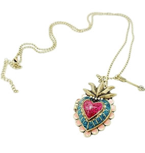 Viva La Style Heart Locket Necklace